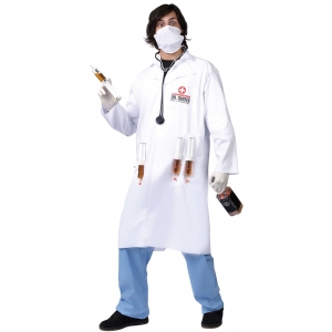 Dr. Shots Doctor Lab Coat Costume - Men Doctor Costumes